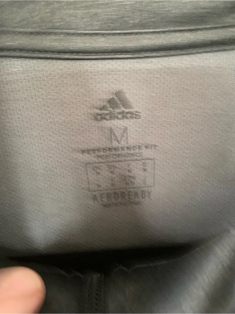adidas dark gray Half-Zip Athletic Pullover